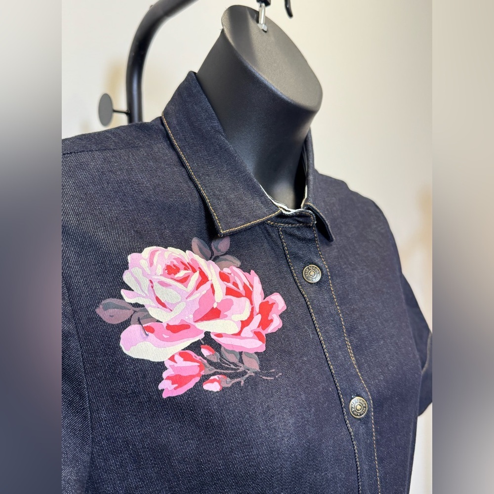 Kate Spade Broome Street Denim Dress size 14 w/ Pockets - Picture 4 of 11